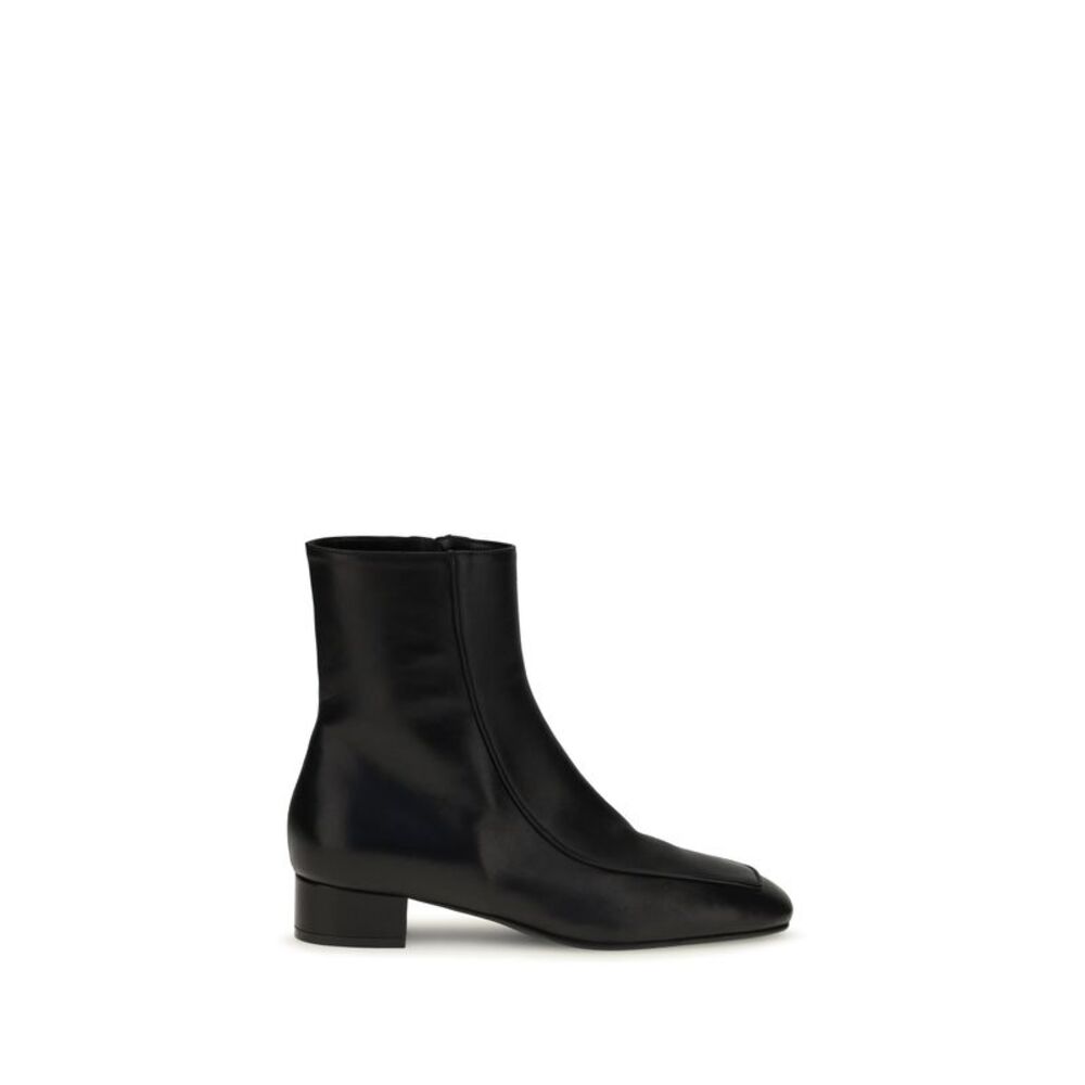 Herbert Levine Women Shadow Ban Leather Ankle Boots